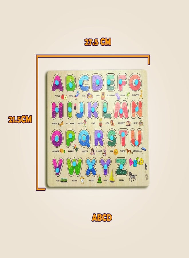 HIGHROOF® Kids Fort Pre Nursery Educational Jigsaw Puzzles for Adults Kids Learning Toys Kit Board Game 2 pcs Set of ABCD Alphabet & Vegetables Educational Toy - Image 3